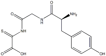 thiotyrosyl-glycyl-glycine,,结构式