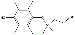 2,5,7,8-tetramethyl-6-hydroxy-2-(hydroxyethyl)chroman,,结构式