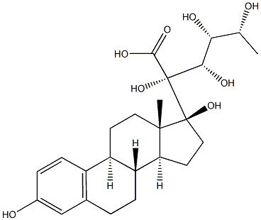 17-glucuronosylestradiol Struktur