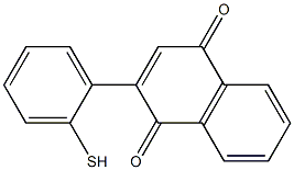 2-mercaptophenyl-1,4-naphthoquinone,,结构式