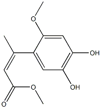 methyl-3-(4,5-dihydroxy-2--methoxyphenyl)-2-butenoate