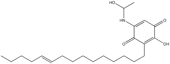 2-hydroxy-5-(ethanolamino)-3-(10'-pentadecenyl)-1,4-benzoquinone 结构式