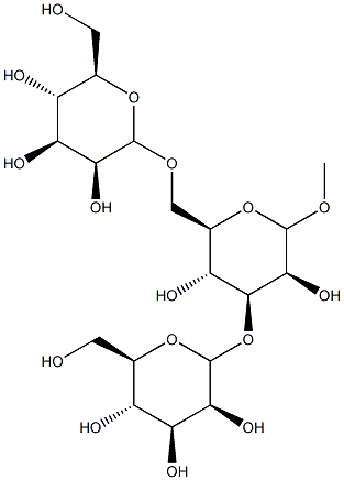 methyl 3,6-di-O-(mannopyranosyl)mannopyranoside 结构式