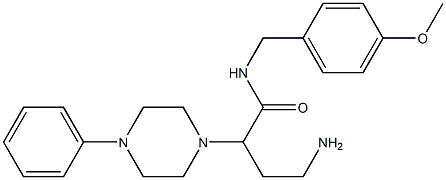 N-(4-methoxybenzyl)-2-(4-phenylpiperazin-1-yl)-4-aminobutyric amide,,结构式