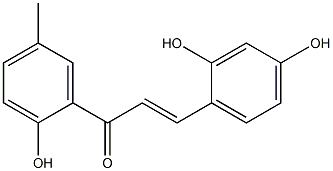 2,4,2'-trihydroxy-5'-methylchalcone Struktur