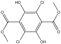 dimethyl-3,6-dichloro-2,5-dihydroxyterephthalate,,结构式