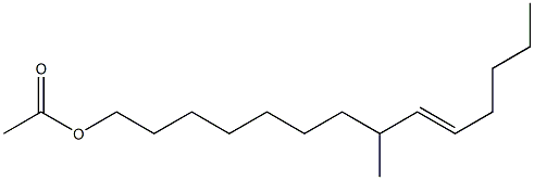 E-8-Methyl-9-tetradecen-1-ol,acetat Structure