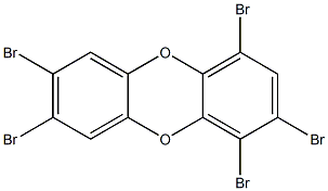 1,2,4,7,8-PENTABROMODIBENZO-PARA-DIOXIN Structure