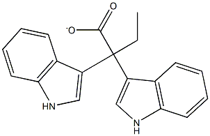 DI-(3-INDOLYL)ETHYLACETATE,,结构式