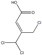 3-CHLOROMETHYL-4,4-DICHLOROBUTENOICACID 化学構造式