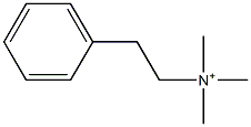 2-PHENYLETHYLTRIMETHYLAMMONIUM 化学構造式