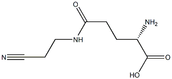 BETA(GAMMA-L-GLUTAMYL)AMINOPROPIONITRILE 结构式