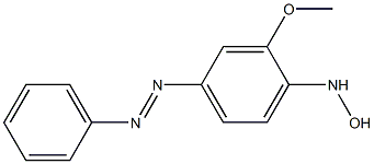 N-HYDROXY-3-METHOXY-4-AMINOAZOBENZENE 化学構造式