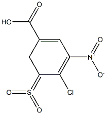 4-CHLORO-3-NITRO-5-SULPHONYLBENZOICACID Struktur