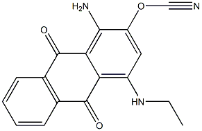 1-AMINO-4-(ETHYLAMINO)-9-10-DIHYDRO-9,10-DIOXO-2-ANTHRACENECARBONONITRILE Structure