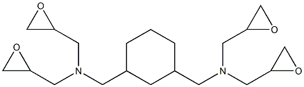 N,N,N',N'-TETRAKIS(OXIRANYLMETHYL)-1,3-CYCLOHEXANEDIMETHANAMINE Struktur