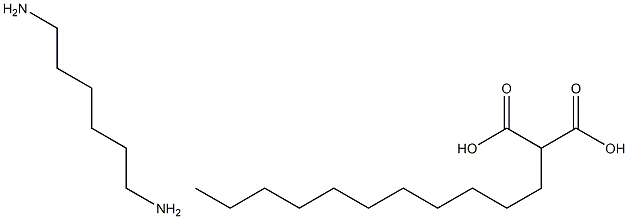 HEXAMETHYLENEDIAMINEDODECANEDICARBOXYLATE,,结构式