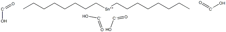 DIOCTYLTINCARBOXYLATE 化学構造式