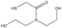 N,N-BIS-(2-HYDROXYETHYL)-MERCAPTOACETAMIDE Structure