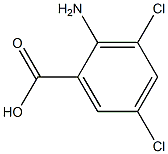 3,5DICHLORO-2-AMINOBENZOICACID,,结构式