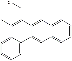 CHLOROMETHYLMETHYLBENZANTHRACENE 化学構造式