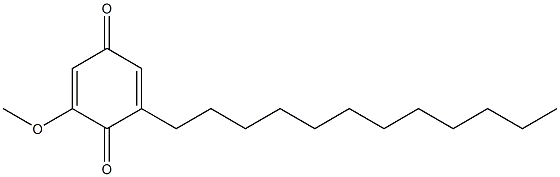 2-METHOXY-6-DODECYL-1,4-BENZOQUINONE,,结构式