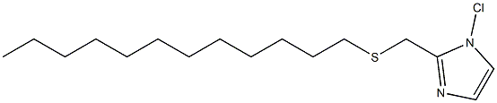 N-DODECYLTHIOMETHYLIMIDAZOLECHLORIDE 化学構造式