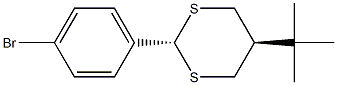TRANS-2-(4-BROMOPHENYL)-5-TERT-BUTYL-1,3-DITHIANE,,结构式