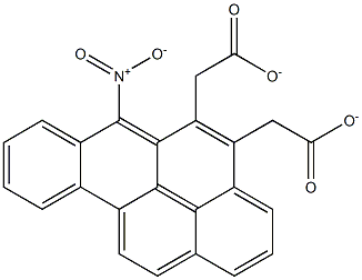 6-NITROBENZO(A)PYRENE-CIS-4,5-DIACETATE,,结构式