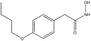 PARA-BUTOXYPHENYLACETHYDROXAMICACID 结构式