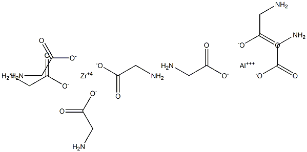 ZIRCONIUMALUMINIUMGLYCINATE,,结构式