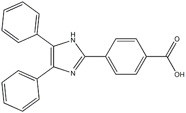 2-(PARA-CARBOXYPHENYL)4,5-DIPHENYLIMIDAZOLE Struktur