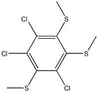 1,2,4TRIS(METHYLTHIO)TRICHLOROBENZENE 结构式