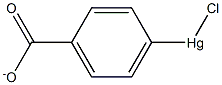 PARA-CHLORO-MERCURIBENZOATE 化学構造式
