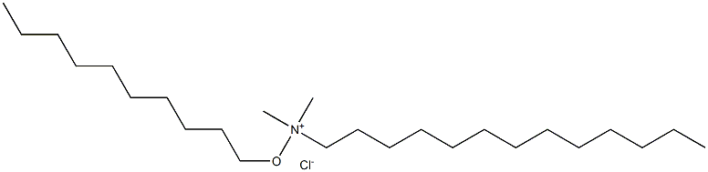 DODECYLDIMETHYLDECYLOXYMETHYLAMMONIUMCHLORIDE Structure