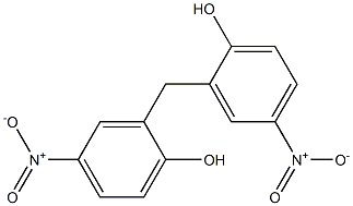 BIS(2-HYDROXY-5-NITROPHENYL)METHANE,,结构式