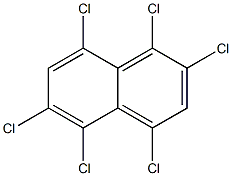 1,2,4,5,6,8-HEXACHLORONAPHTHALENE 化学構造式