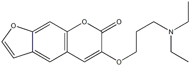 3-DIETHYLAMINOPROPYLOXYPSORALEN Structure