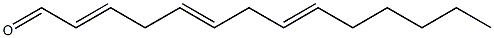 TETRADECA-2,5,8-TRIENAL Struktur