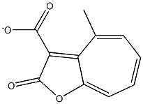 METHYL-2H-CYCLOHEPTA(B)FURAN-2-ONE-3-CARBOXYLATE 化学構造式