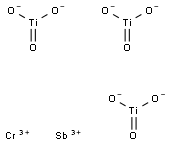 CHROMIUMANTIMONYTITANATE,,结构式