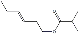 PROPANOICACID,2-METHYL-,3-HEXENYLESTER, Structure