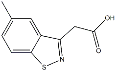 5-METHYL-BENZISOTHIAZOLE-3-ACETICACID Structure