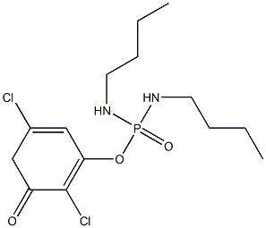 2,5-DICHLOROPHENYLN,N'-DI-N-BUTYLPHOSPHORODIAMIDATE 化学構造式