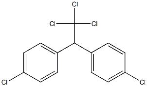 BENZENE,1,1'-(2,2,2-TRICHLOROETHYLIDENE)BIS(4-CHLORO)-,,结构式