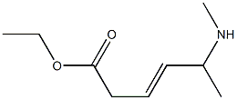 ETHYL5-(N-METHYLAMINO)HEX-3-ENOATE Structure