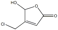 4-(CHLOROMETHYL)-5-HYDROXY-2-FURANONE 化学構造式