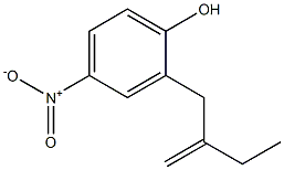 2-(2-ETHYLALLYL)-4-NITROPHENOL Structure