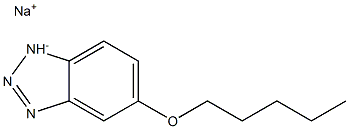 5-(PENTYLOXY)-1H-BENZOTRIAZOLE,SODIUMSALT Struktur