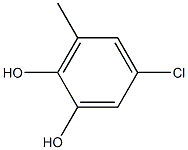 5-CHLORO-3-METHYLCATECHOL,,结构式